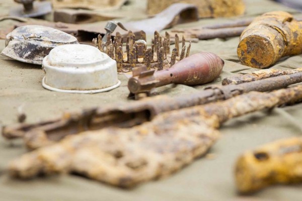 В Бедноте обезвредили мины и гранаты времён Великой Отечественной войны
