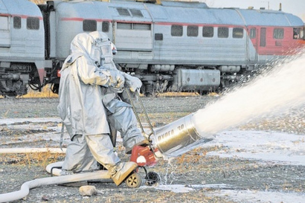 Пожарный поезд на станции Смоленск готов к летнему пожароопасному периоду 