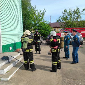 На станции Смоленск-Сортировочный провели пожарно-тактические учения