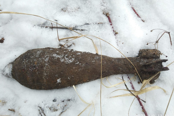 В Смоленском районе найдена 82 мм миномётная мина
