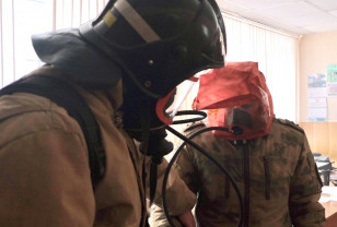 Пожарно-тактическая тренировка прошла в смоленском Управлении Росгвардии 