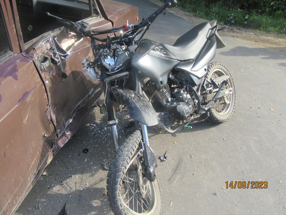 В Сычёвке в результате ДТП пострадал 16-летний мотоциклист