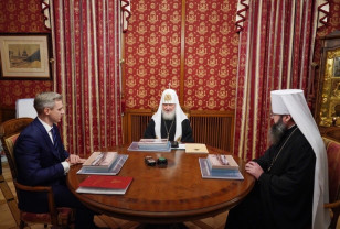 Состоялась встреча Святейшего Патриарха Кирилла с губернатором Смоленской области