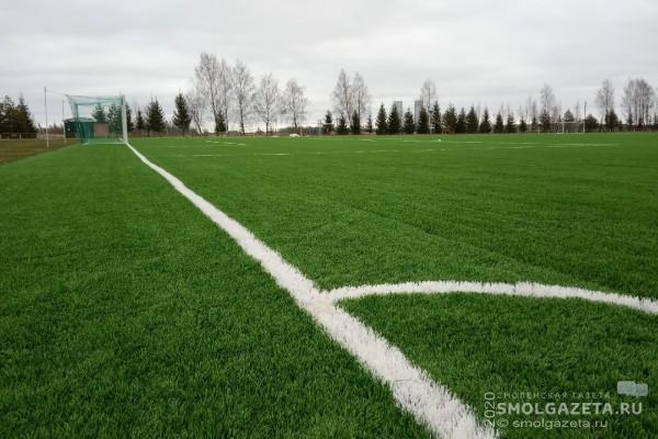 Алексей Островский проверил качество обновленного футбольного поля в Красном
