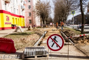В Смоленске ремонтируют улицу Кутузова