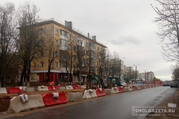 В Смоленске на неделю изменили схему движения транспорта