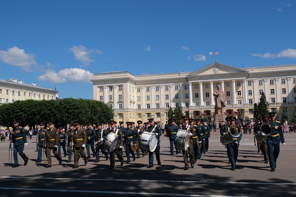 Музыкальное сопровождение Парада Победы в Смоленске осуществлял Сводный военный оркестр