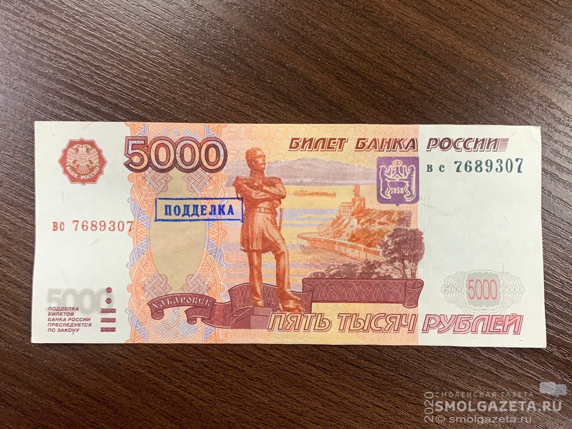 Жителя Вяземского района подозревают в сбыте фальшивых денег