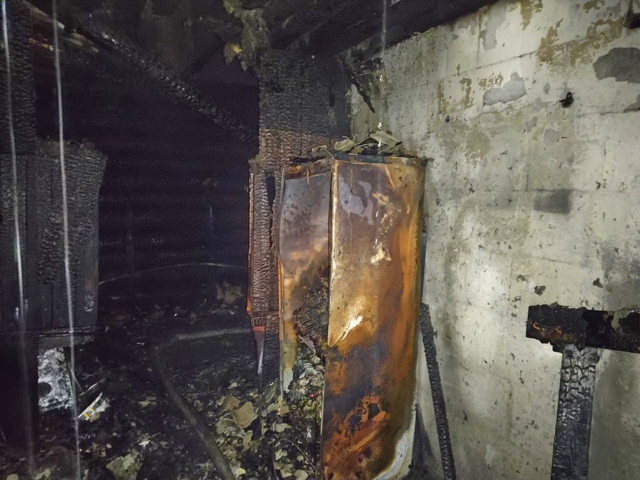 В Корохоткине сгорел жилой дом