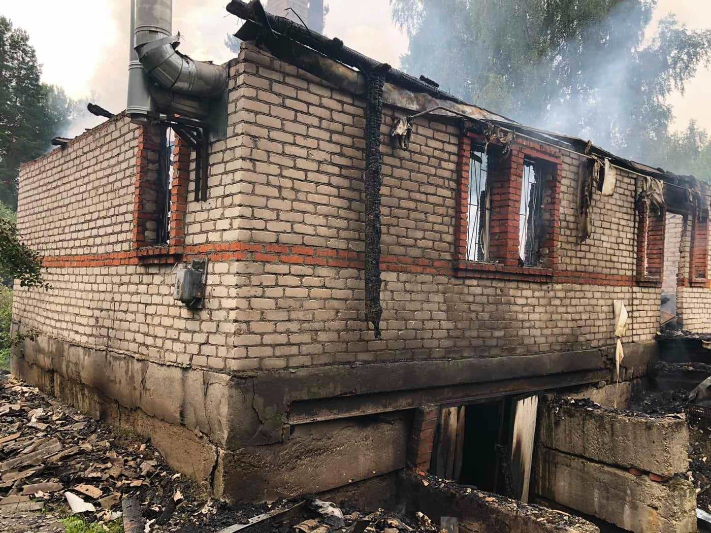 В деревне Пушкино сгорел жилой дом
