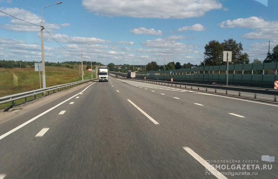 На трассе в Смоленской области мужчина вывалился из микроавтобуса