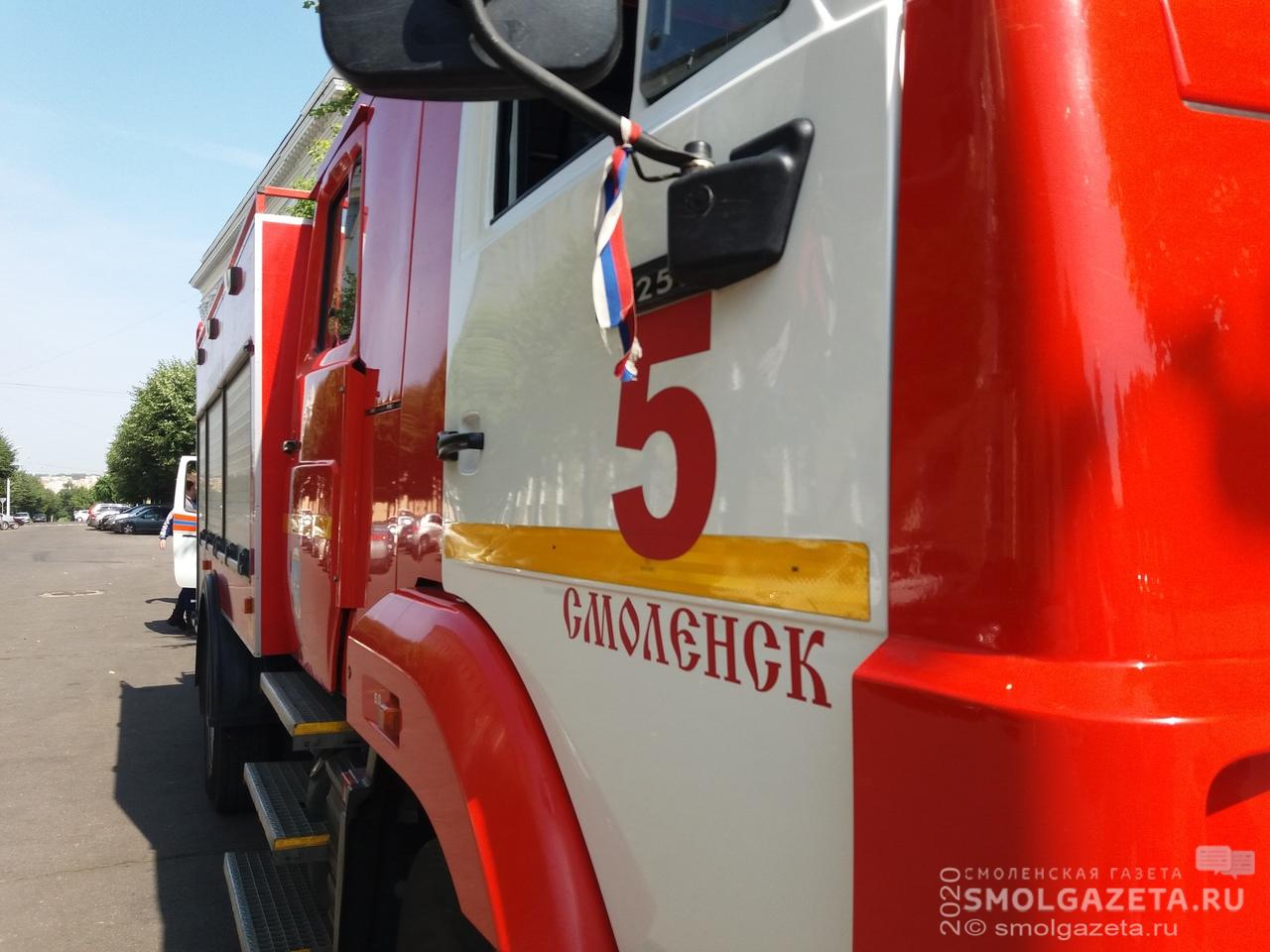 В Сафоновском районе при пожаре погибли двое