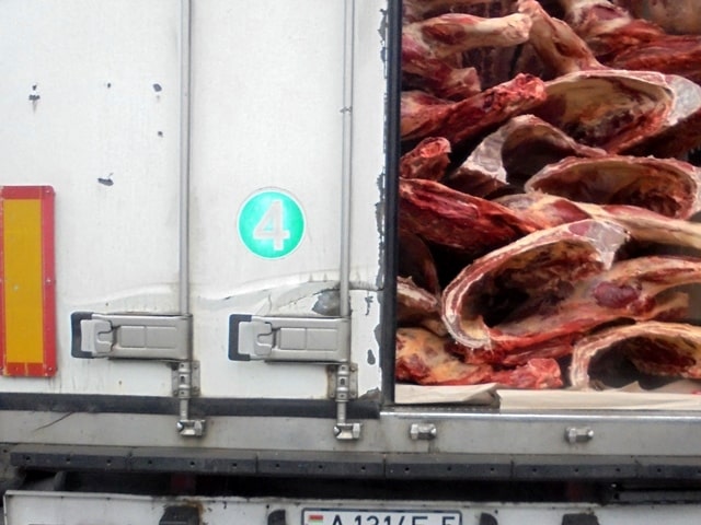20 тонн замороженной говядины вернули в Белоруссию