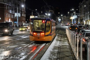 Общественный транспорт пошел по улице Николаева в Смоленске