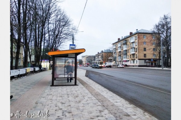 Смоленские трамваи начали останавливаться на улице Николаева