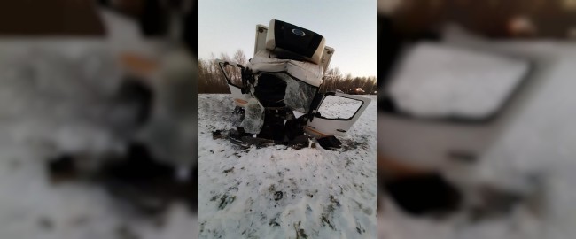 В ДТП в Вяземском районе пострадал водитель большегруза