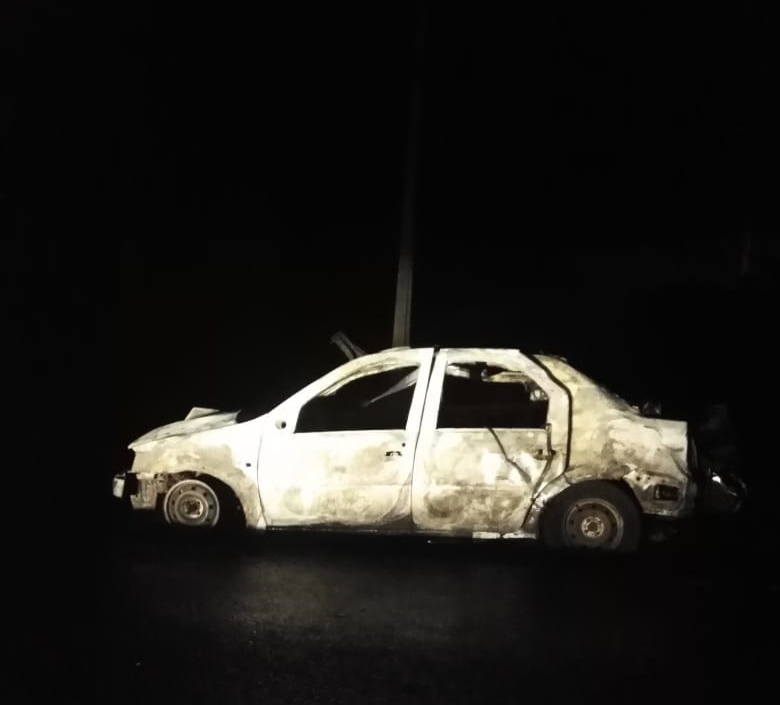 В Шумячском районе на ходу загорелся «Renault Logan»