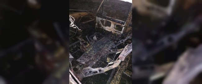 Ночью в Смоленске горел брошенный автомобиль
