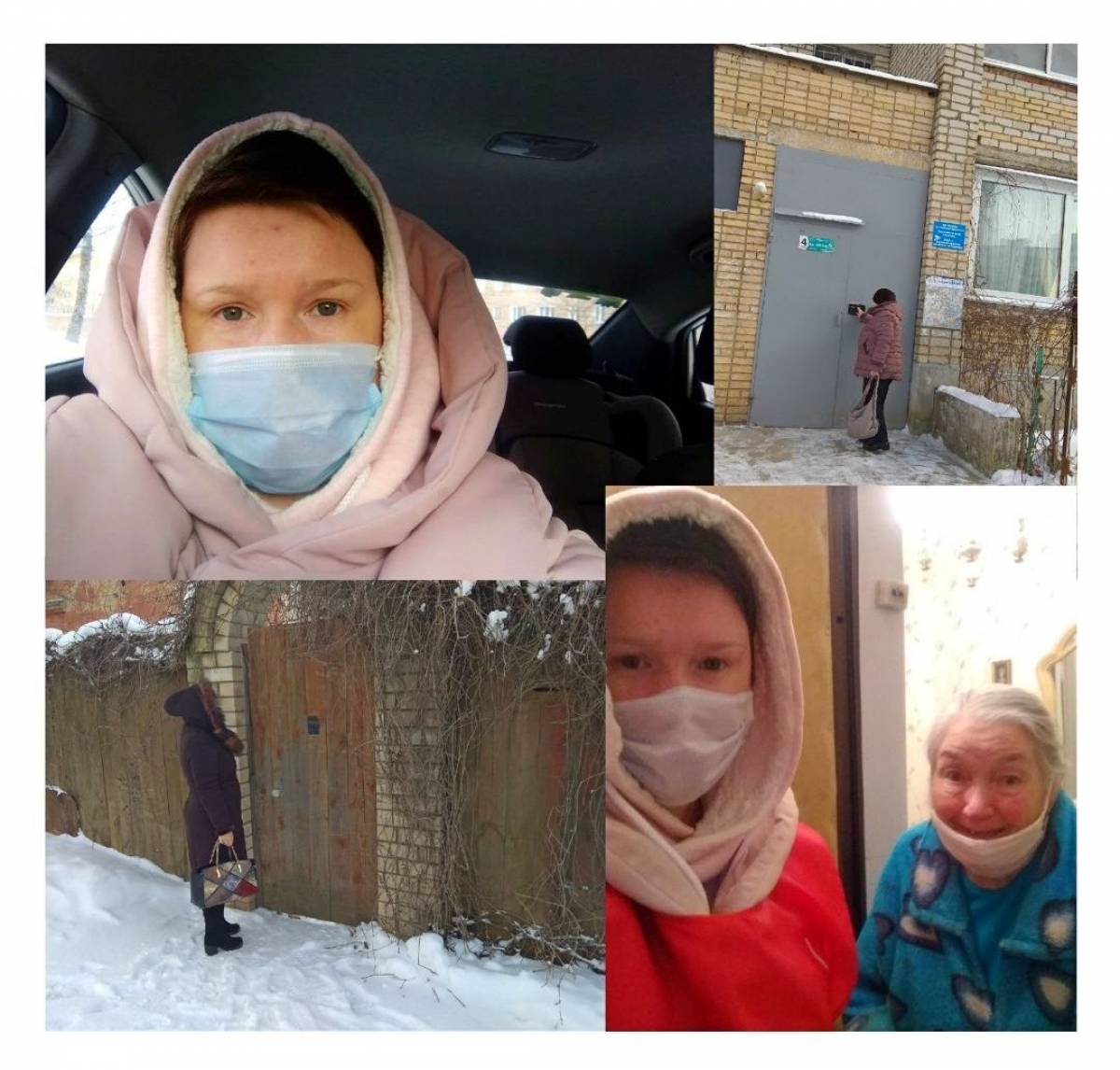 В сильные морозы смоленские волонтёры помогают врачам