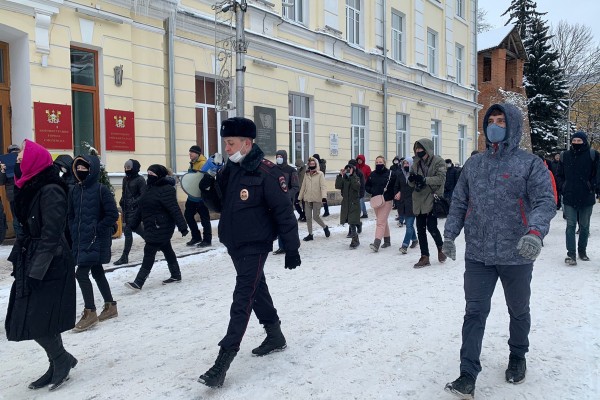 Акция 31 января в Смоленске: людей собралось мало, полиция была предельно корректной