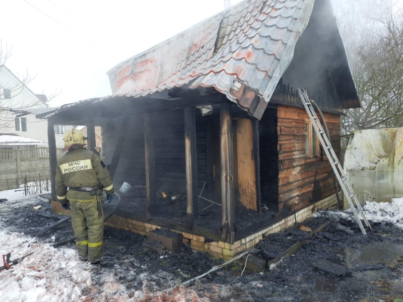 В Заднепровском районе Смоленска горела баня