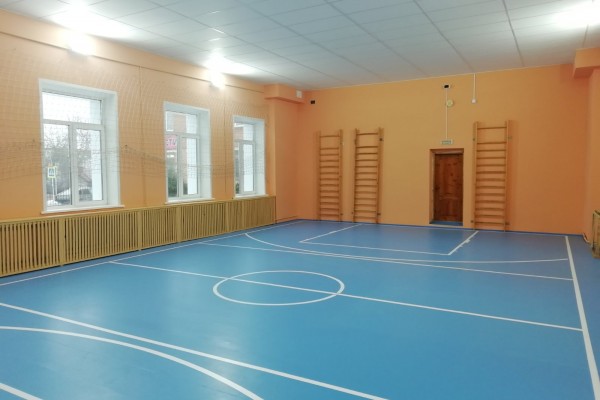 В школе № 1 города Починка отремонтировали спортивный зал