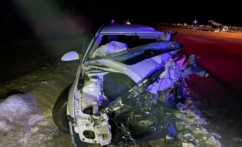 В Вяземском районе в автоаварии погибли водители двух иномарок