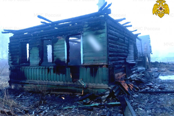 В ночном пожаре в Холм-Жирковском районе пострадала женщина