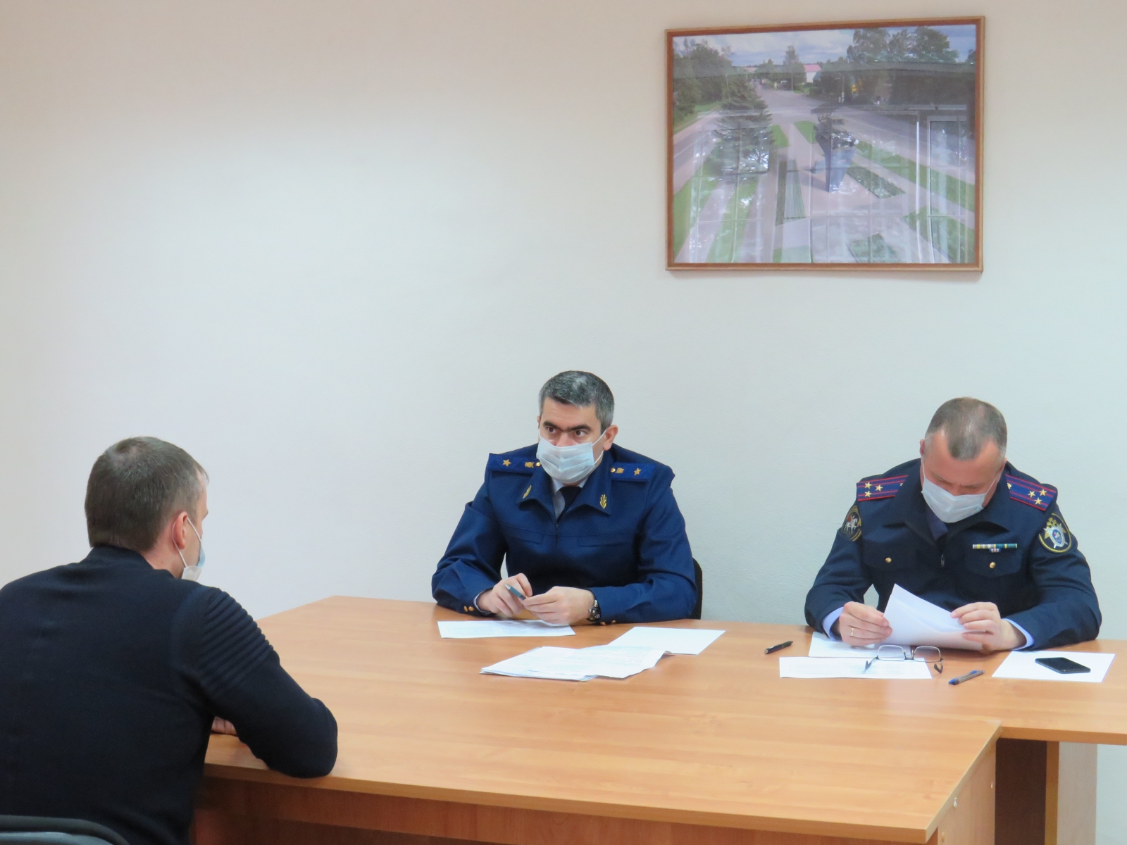Руководство СУ СК и прокуратуры провело совместный прием жителей Руднянского района