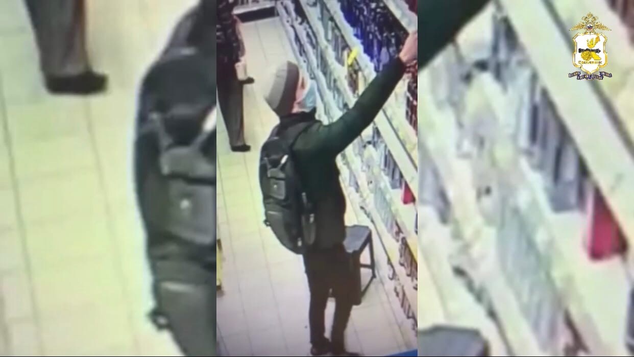 Смоленская полиция разыскивает подозреваемого в грабеже из магазина