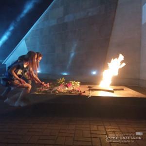 В Смоленске, Вязьме и Ельне зажглись «Лучи Победы»