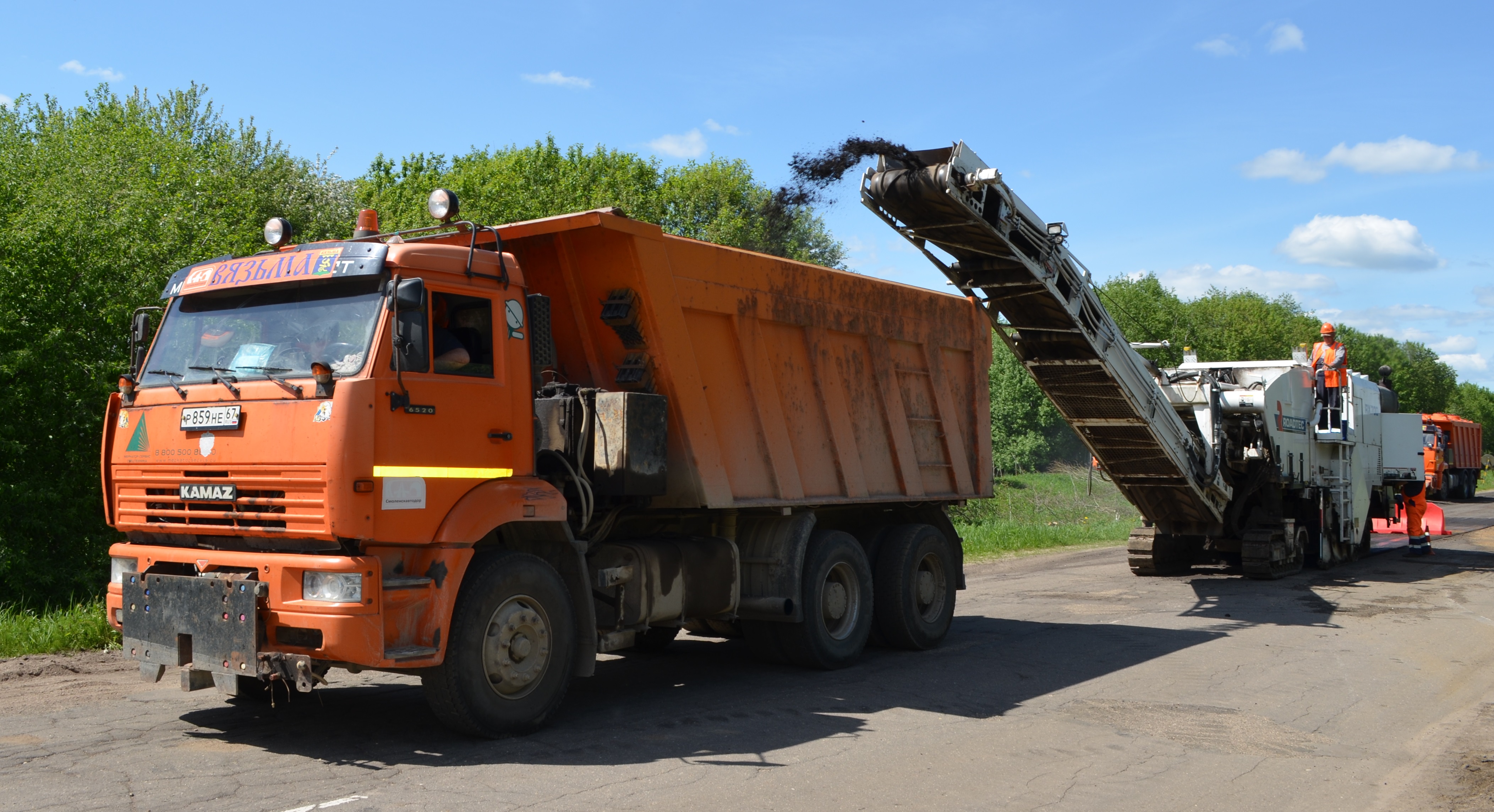 Смоленскавтодор приступил к ремонту дороги Вязьма-Темкино