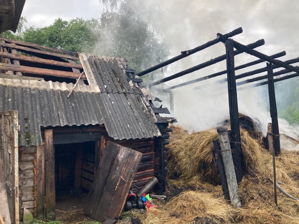 Стали известны подробности пожара в деревне Прудки