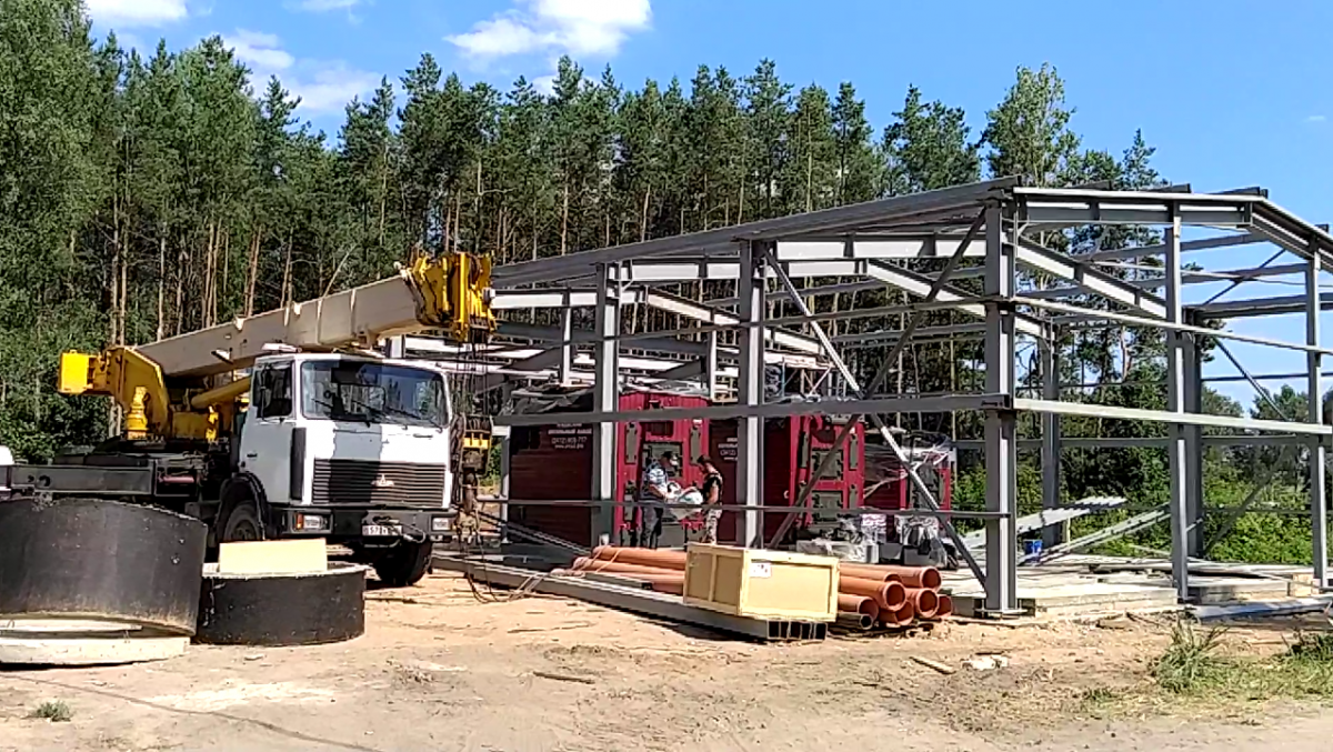 В поселке Пржевальское продолжается строительство новой котельной