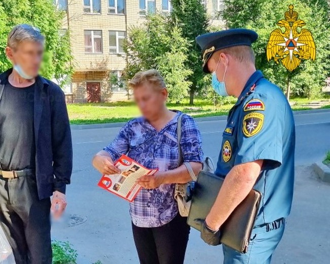 Жителям Гагарина напомнили о правилах пожарной безопасности