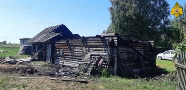 В частном подворье Рославльского района произошел пожар