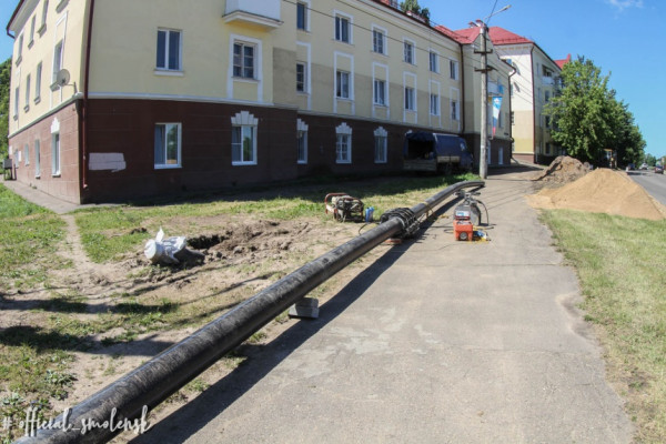 В Смоленске ремонтируют улицу Большая Краснофлотская