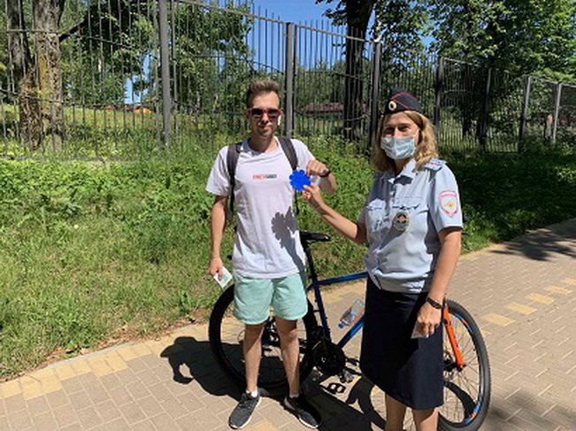 В Смоленске прошла акция «Грамотный велосипедист»
