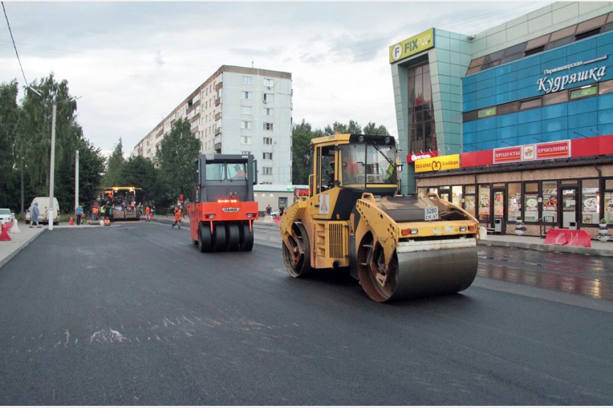 В Смоленске идёт ремонт проспекта Строителей