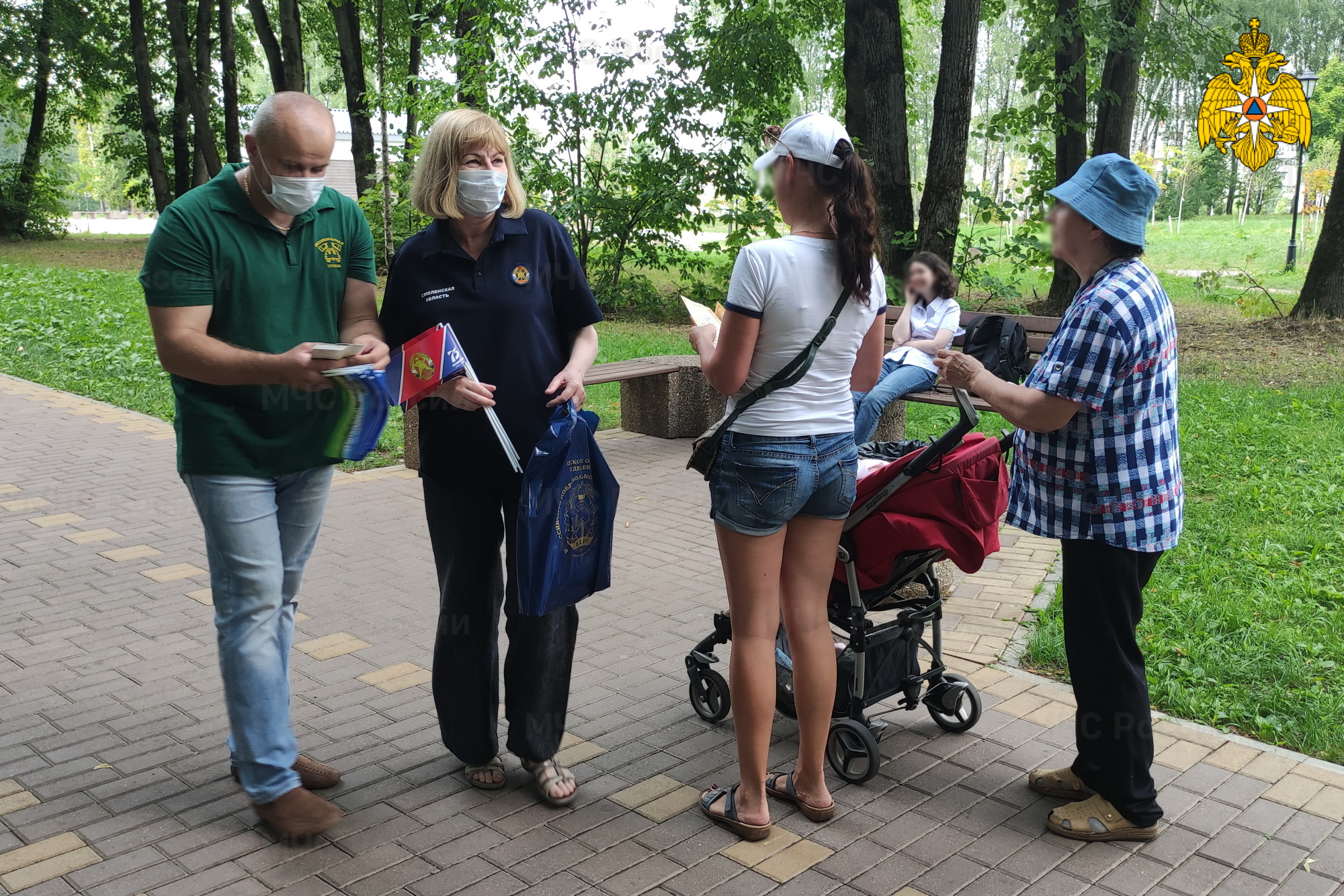 В Смоленске в парке «Соловьиная роща» прошёл противопожарный рейд