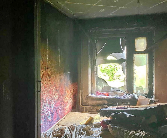 В Смоленске на улице Маршала Соколовского тушили пожар в квартире