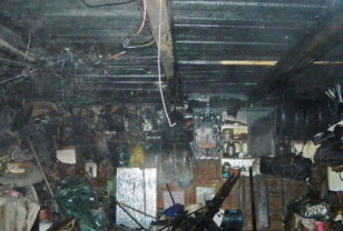 В Смоленске пожарные не позволили огню уничтожить гараж с иномаркой