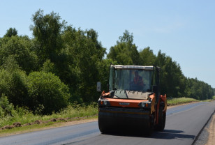 В Смоленской области ремонтируют дорогу «Обход г. Дорогобуж»