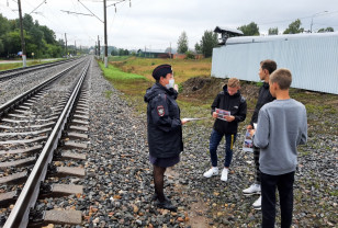 На железнодорожной станции Катынь в Смоленской области прошла акция «Береги жизнь!»