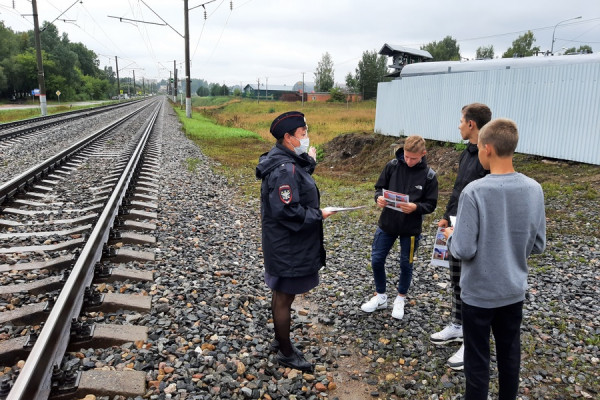 На железнодорожной станции Катынь в Смоленской области прошла акция «Береги жизнь!»