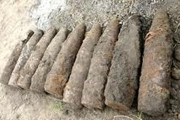В Смоленске нашли семь артиллерийских снарядов времен войны