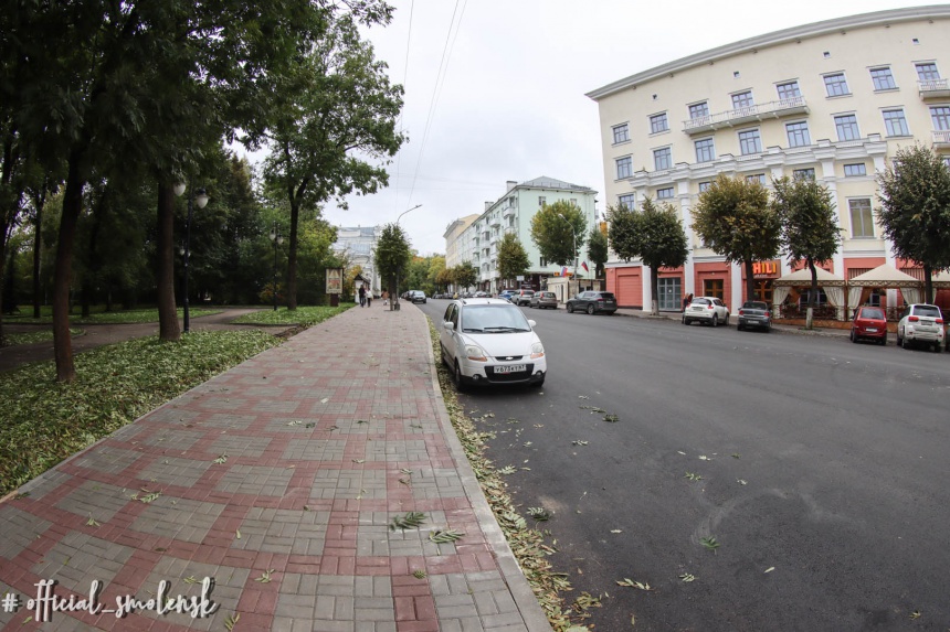 В Смоленске завершили ремонт на улице Глинки