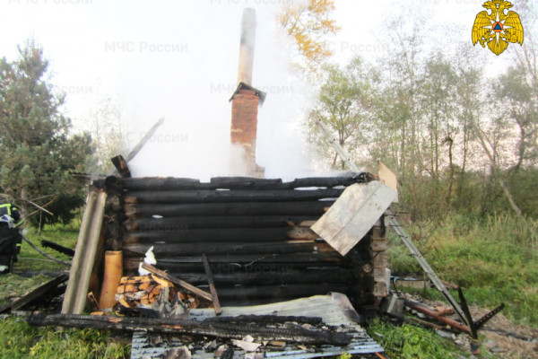 За сутки в Смоленской области горели две бани