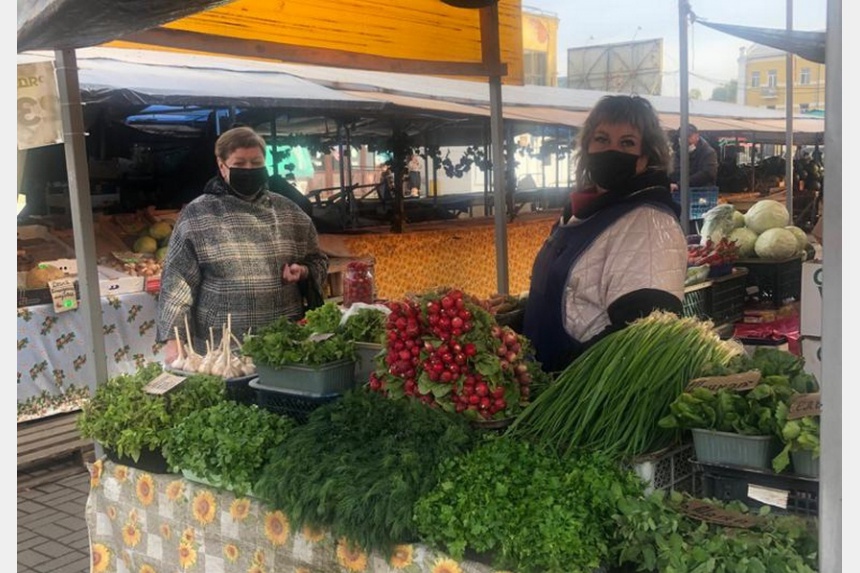 В Смоленске на Заднепровском продовольственном рынке усилили меры профилактики COVID-19