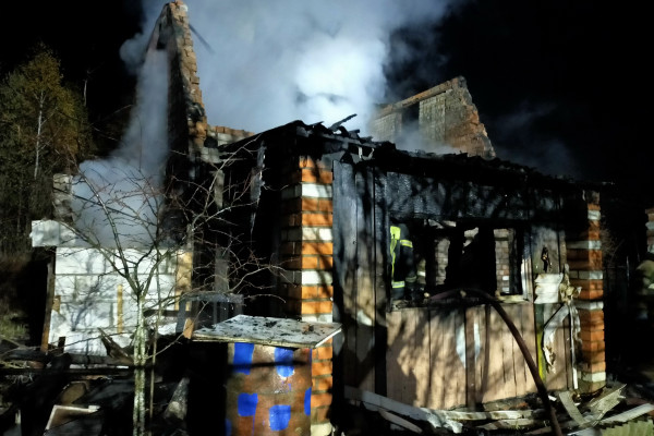 В Смоленске в частном доме произошел пожар
